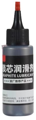 Shenrongtong Lubricante en Polvo de Grafito, Lubricante en Polvo para Cerradura Portátil Multifuncional con Tubo de Aguja, 50 ml, Previene la Corrosión, 21 g