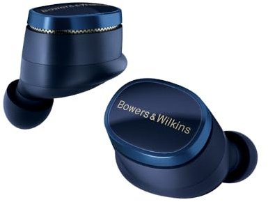 Bowers & Wilkins Cuffie wireless Pi8 True Wireless con Bluetooth, AptX, cancellazione attiva del rumore (ANC) e microfoni integrati - Blu notte