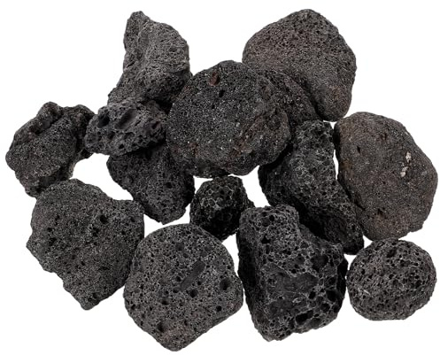NOLITOY 1 Pack Natural Volcanic Rocks for Potted Plants Fish Tanks Porous and Breathable Decorative Stones for Aquarium Landscaping Pack Enhance Ornamental Value, 200g