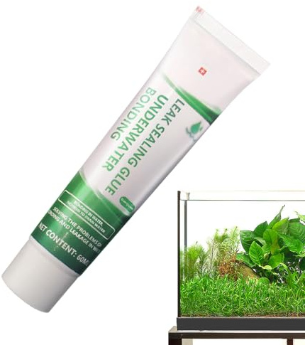 Sellador de tanque de peces – 6 ml de reparación de acuario impermeable, adhesivo de alta resistencia | Sellador subacuático para fugas de peces de, acrílico y PVC, seguro