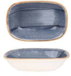 Bonna Placa de servicio - Aura Dusk - Porcelana - 12x8.5 cm - juego de 2