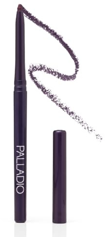 Palladio Retractable Waterproof Eyeliner, Rich Pigmented Colour and Creamy, Slip Up Pencil Eyeliner, Smudge-Resistant, Long Lasting Use, All Day Wear, No Sharpener Required, Exotic Plum