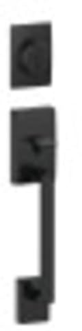 Schlage F58 CEN 622 Century Single Cylinder Exterior Entrance Handleset Lock, Matte Black (Exterior Half Only)