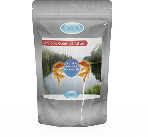 AQUARIS Nourriture pour Poissons Rouges – Aliment Complet Premium d’étang, shubunkin et Autres Poissons aux Couleurs intenses – 3  kg / 3 mm