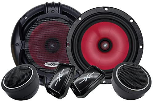 Coppia SoundXtreme 1000 W 6,5 pollici 2 vie Car Audio Component Speaker System 6-1/2 Car Audio Speaker per auto, ATV, camper, moto, barca