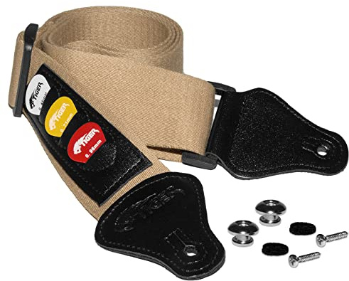 TIGER Sangle Guitare Tweed Pack avec Accessoires