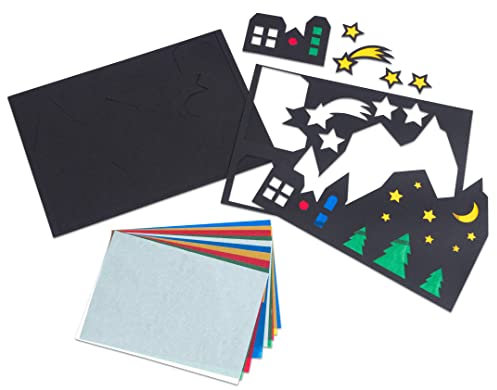 Betzold - Fensterbild Stadt 12 Stück - Stadtmotive Transparentpapier Set