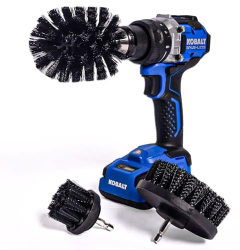 Diamond Shine 3-Pack Firm Drill Brush Attachment - Turns Drill Into Electric Scrubber - Brick, Fences, Cement, Decks, Metal, Grills