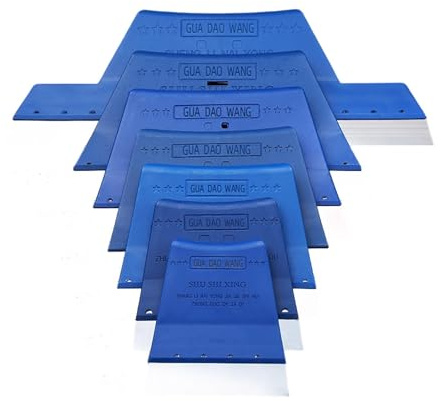 BaotyJie Set di 7 Spatole per La Stesura Dello Stucco per Carrozzeria, Ideali per