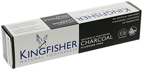 Kingfisher Charcoal Naturally Whitening Toothpaste - 100ml (10 Pack Bundle)