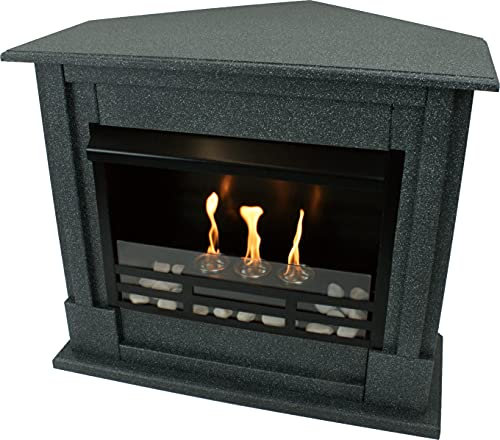 Kaminbau Mierzwa Gelkamin Ethanolkamin Kaminofen Eckkamin Apollo Premium Royal - Granit Dunkel