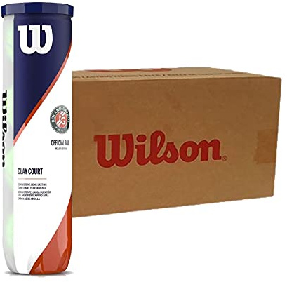 Wilson Roland Garros Clay Court Box (18 tubes de 4 balles)