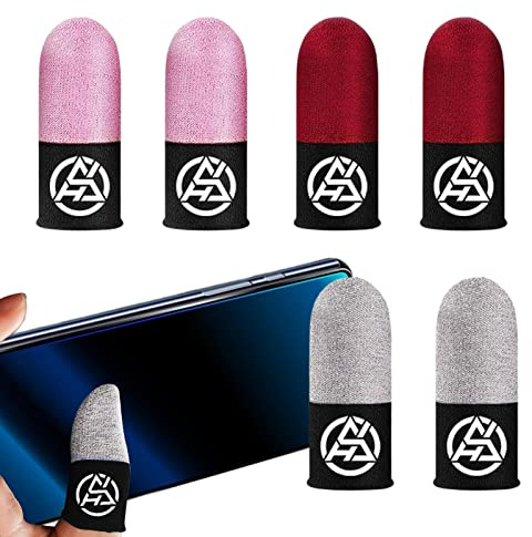 Game Finger Sleeve | Svettsäkra Game Finger Sleeves - tummuffar för smidig drift Extremt tunna, fingerhylsor som passar telefoner för surfplattor Honhoha