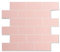 OYASIMI 20-Sheet Thicker PVC Stick on Tiles for Kitchen, Pink Peel and Stick 3D Splashbacks, Self Adhesive Wall Tiles Stickers for Bathroom Decor (30.5cmx30.5cm)