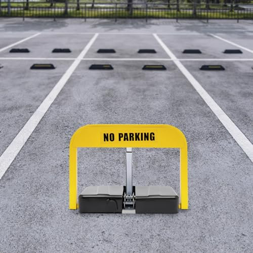 GAOUSD Barrera de aparcamiento Arco aparcamiento automático Barrera aparcamiento con control remoto y llave cerradura de estacionamiento,Adecuado para estacionamiento, hotel, edificio de oficinas