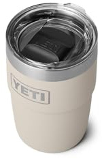 YETI Rambler 8 oz Stackable Cup, Stainless Steel, Vacuum Insulated Espresso Cup with MagSlider Lid, Cape Taupe