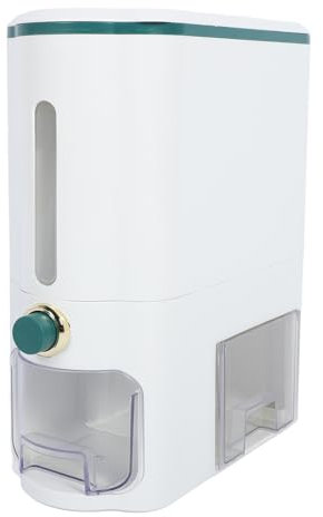 Risdispenser stor kapacitet Risförvaring Behållare lufttätt ris hink pressa korn container förvaring för hemmet (Fuchooky4mT8M-12)
