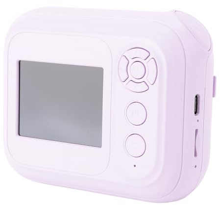 Instant Print Digital Camera, 48MP Instant Print Camera for Kids, 1080p Toddler Digital Video Camera, Cute Instant Camera med MP3 -spelfunktioner, Födelsedags Xmas -gåvor (PURPLE)