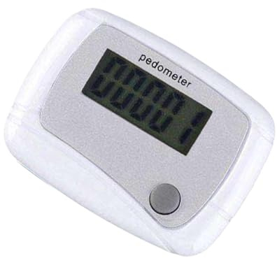 Hitburu Podómetro De Bolsillo, Contador Portátil, Digital con Pantalla LCD Monitor Diario De Objetivos para Deportes Viajes Natación Entrenamientos En Interiores Senderismo Personas