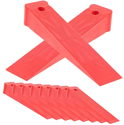 LALAFINA Set Da 10 Pezzi Di Livellatori Per Mobili in Plastica Antiscivolo, Cunei Di Livellamento Compatti Per Porte, Finestre e Mobili, Spessori Per Riparazione e Stabilizzazione Di Sedie e Tavoli