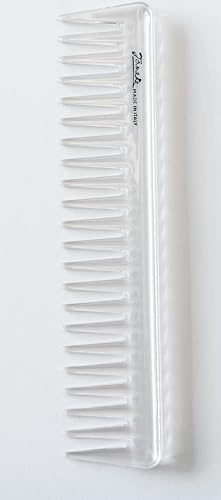 Jäneke Peine de peinado Clear Supercomb de 19 cm, peine de mechas, peine de pelo largo con dientes extra gruesos (71)