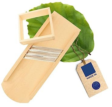 HOFMEISTER® Krauthobel, 55 cm, sicheres Schneiden von Krautköpfen & Gemüse dank beweglichem Schlitten, Gemüsehobel für Sauerkraut, Rotkraut & Krautsalat, Buchen-Holz