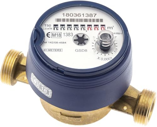 Sferaco - Compteur d'eau divisionnaire - Compteur divisionnaire eau froide pré-équipé télérelevage - Écartement 110 mm - 3/4 (20/27) -