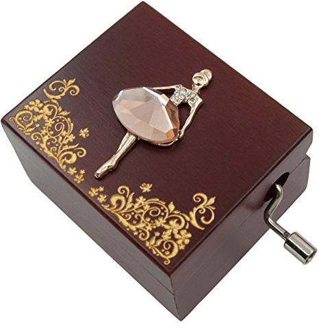 Wingostore Mini Carillon a manovella Melodia di Buon Compleanno (Ballerina)