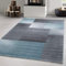 Carpetsale24 Kurzflor Teppich 200x290 cm Kariert Blau-Grau, Stilvolle Bodenlösung mit Muster, Pflegeleichtes Einrichtungselement für Wohn- oder Esszimmer