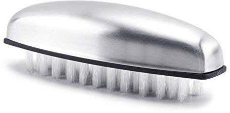 AILOS Cepillo de uñas de Acero Inoxidable, Cepillo de Limpieza de uñas, Cepillo de Lavado de Manos Cepillo de Limpieza de Manos de Acero Inoxidable Cepillo de uñas pequeño