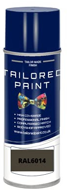 RAL6014 Green Olive MATT Aerosol Paint Can Direct MATT Paint RAL Colour Code For Wood, Metal, Plastic, PVC, UPVC, Fascia Boards - Indoor & Outdoor