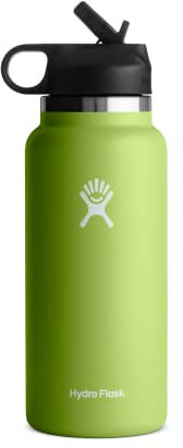 Hydro Flask 32 oz Wide Mouth Straw Lid Seagrass