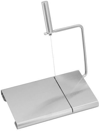 Cheese Grater with Handle, Cheese Slicer with Accurate Size Scale Stainless Steel Cheese Cutter for Cutting Cheese Butter Vegetables Sausage Herbs etc