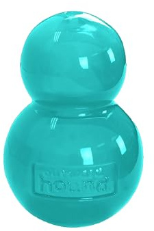 Outward Hound Double-Tuff Interaktives Leckerli-Füller, Kauspielzeug für Hunde, langlebiges Hundespielzeug, mittelgroß, Blau