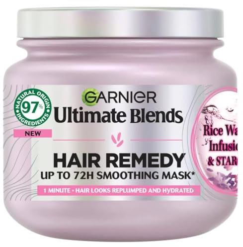 Garnier Ultimate Blends Rice Water Hair Mask Remedy - 340ml: Nourishing Hydration for Luscious Locks