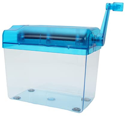 STOBOK Tritacarte Manuale Taglierina Per Strisce Di Carta Mini Tritacarte Manuale Compatto Per Scuola Ufficio Casa