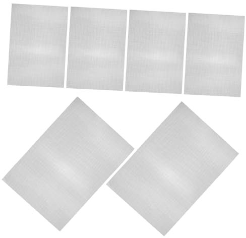 6 Piezas Malla de alambre antioxidante barandilla de cables organizador de alambre red air filter mallas metálicas alambre para manualidades vallado de jardín Acero inoxidable Angoily