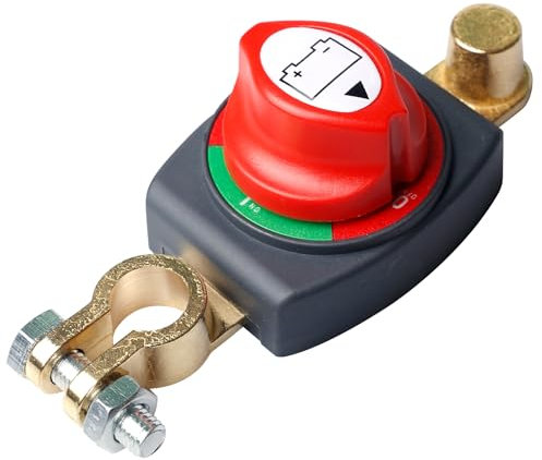 Interruttore Batteria: 12v Interruttore Stacca Batteria, Interruttore Principale Stacca Batteria, Staccabatteria, Interruttore Di Separazione Batteria per Camper, Barca, Yacht, Camion, Autobus