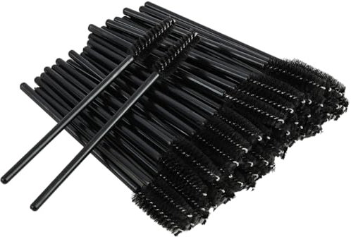 BUTBU 100 Stk Einweg Wimpernbürsten, Wimpernverlängerungs Bürsten, Zubehör für Wimpernverlängerung, Beauty-Salon & Hausgebrauch Eyelash Brush, Kosmetikpinsel Kit für Falsche-Wimpernverlängerung