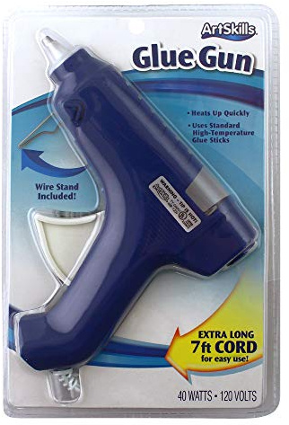 ArtSkills High Temperature Hot Glue Gun, with Extra Long Cord, Blue