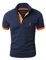 GLESTORE Mens Polo Shirts Short Sleeve Golf T-Shirts for Men Cotton T Shirt Poloshirt Navy 3XL