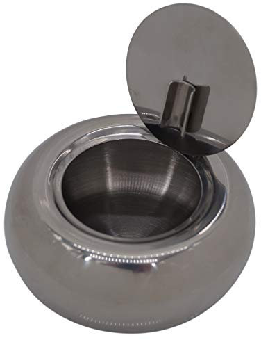 GERMANUS Cendrier d'extérieur en acier inoxydable massif pour terrasse