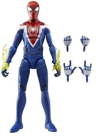 Hasbro Marvel Legends Series, Gamerverse, Miles Morales con tuta migliorata, action figure di Spider-Man