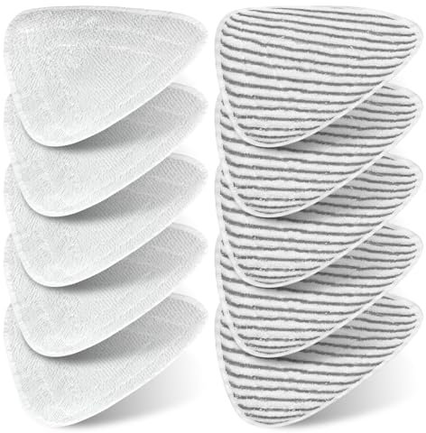 10 Pack Dampfreiniger Ersatzbezüge, Dampfreiniger Steam Ersatzbezug, für Vileda Dampfreiniger Ersatzbezüge, Langlebig und Perfekte Passform Waschbar, Wiederverwendbar