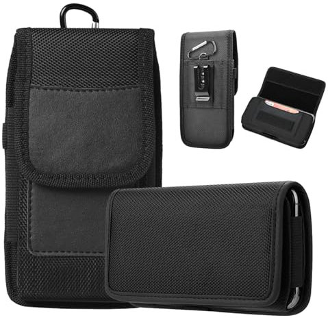 JSTHHTT 2 Pcs BBelt Phone Pouchs, PPouch Phone Holster, MobilePhone Belt Pouch Carry Accessory Kit Waist Bag Case, PPhone Belt Holder, Large Smartphone Pouch CellPhone Holders