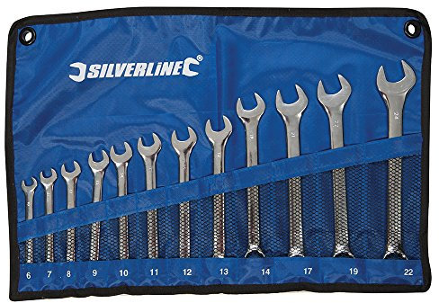 Silverline 633799 Combination Spanner Set 12pce 6 - 22 mm