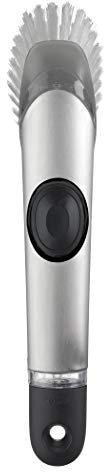 OXO Steel Soap Dispensing Dish Brush, Stainless, 25.4 cm