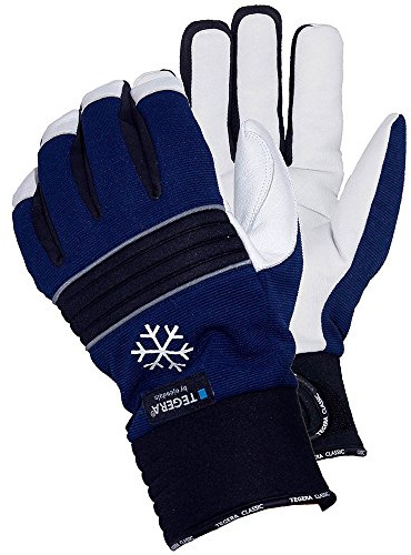 Ejendals Lederhandschuh Tegera 297, Größe 10, 1 Stück, schwarz/blau/weiß, 297-10