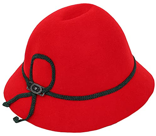 Isar Chapeau traditionnel pour enfant - rouge -