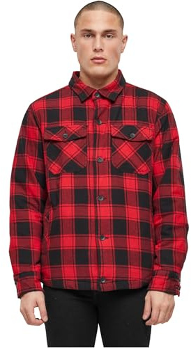 Brandit Lumber Jacket, Farbe: red/black, Größe: L